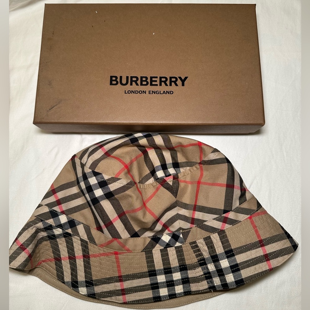 Kids Large Burberry Bucket Hat